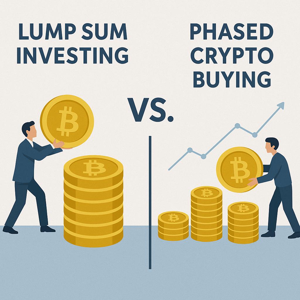 Lump sum investing versus phased crypto buying
